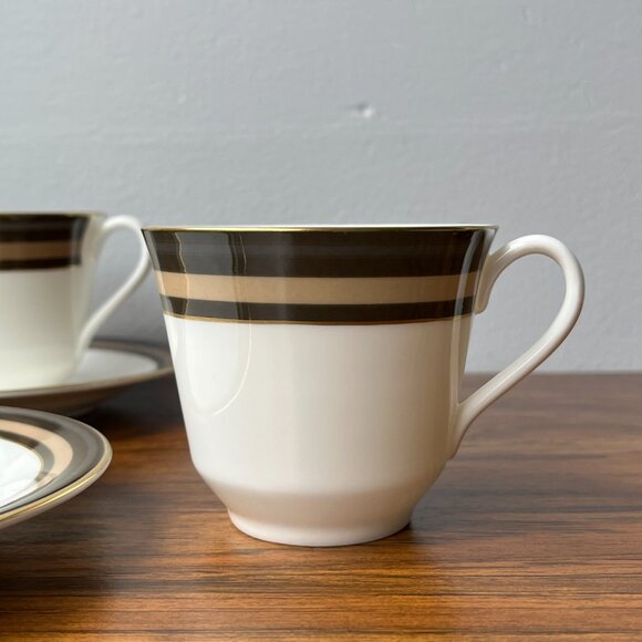 2 Fine Bone China Tea Pairs Cadenza H 5046 Royal Doulton 1976 - Picture 3 of 12